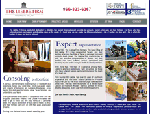 Tablet Screenshot of liebbefirm.com
